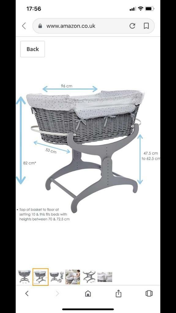 moses basket next to me